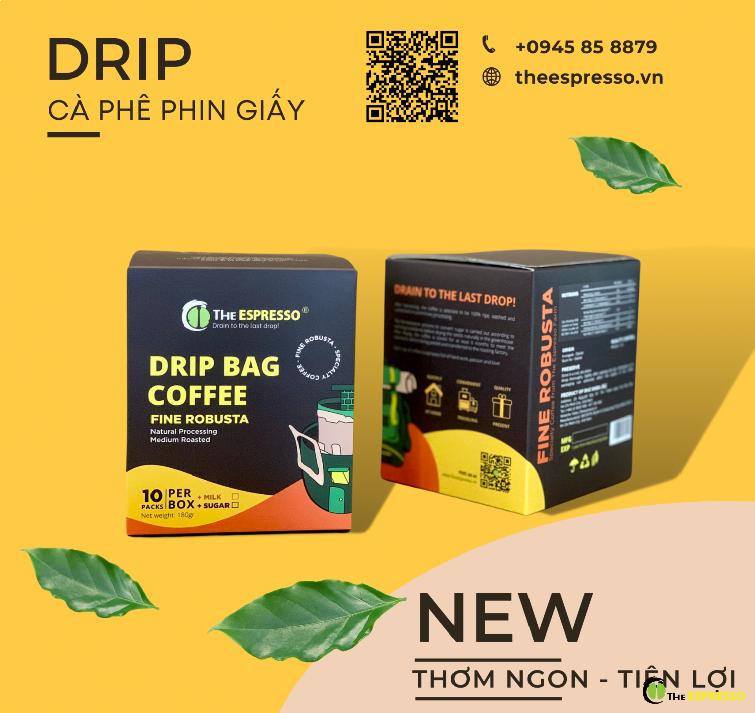 Cà phê đặc sản phin giấy - DRIP